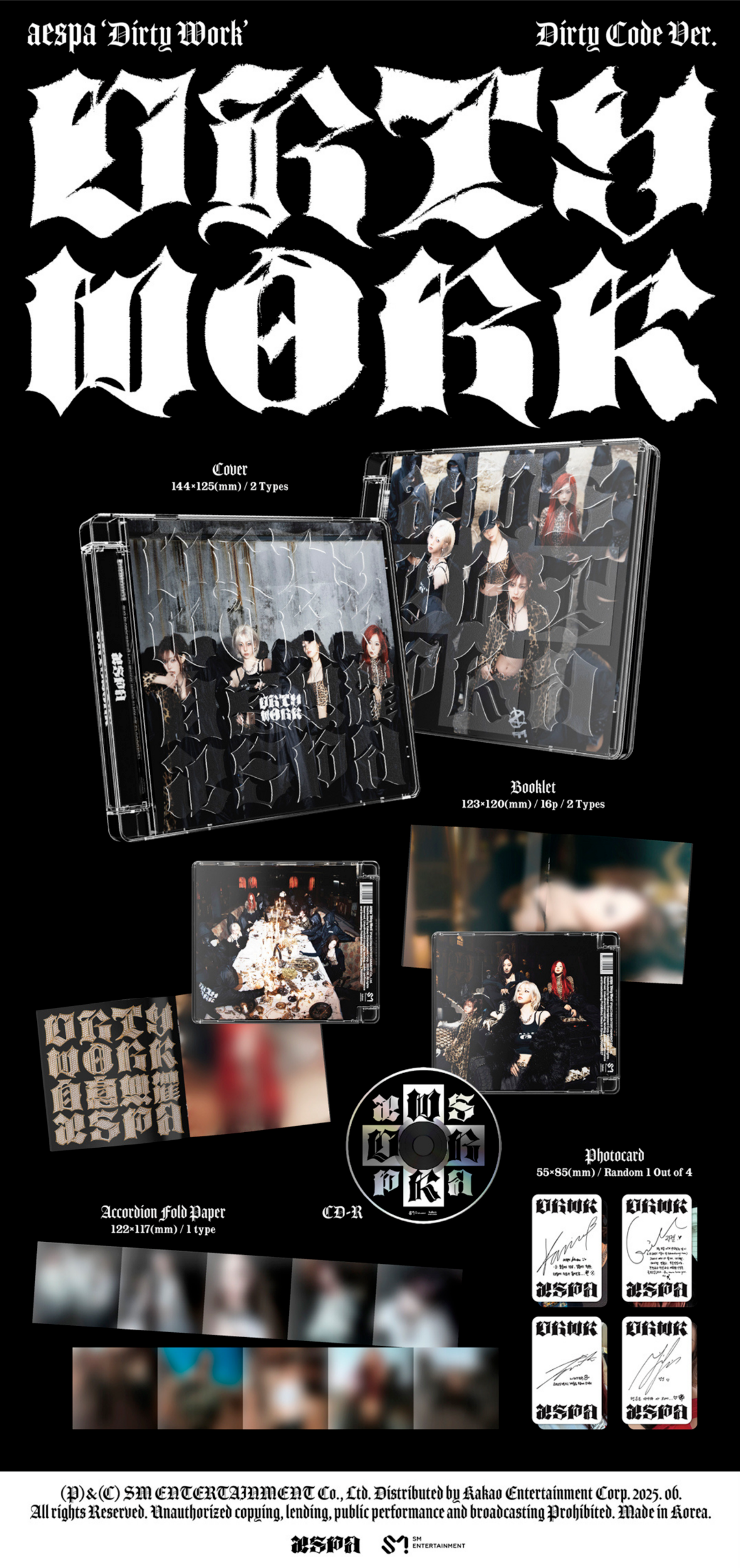 Single Album DIRTY CREW RING Ver/QR Ring Necklace 5 Card
