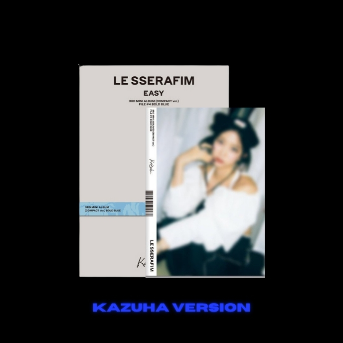 le-sserafim-easy-compact-version-members-kazuha-version-bold-blue-mkpop