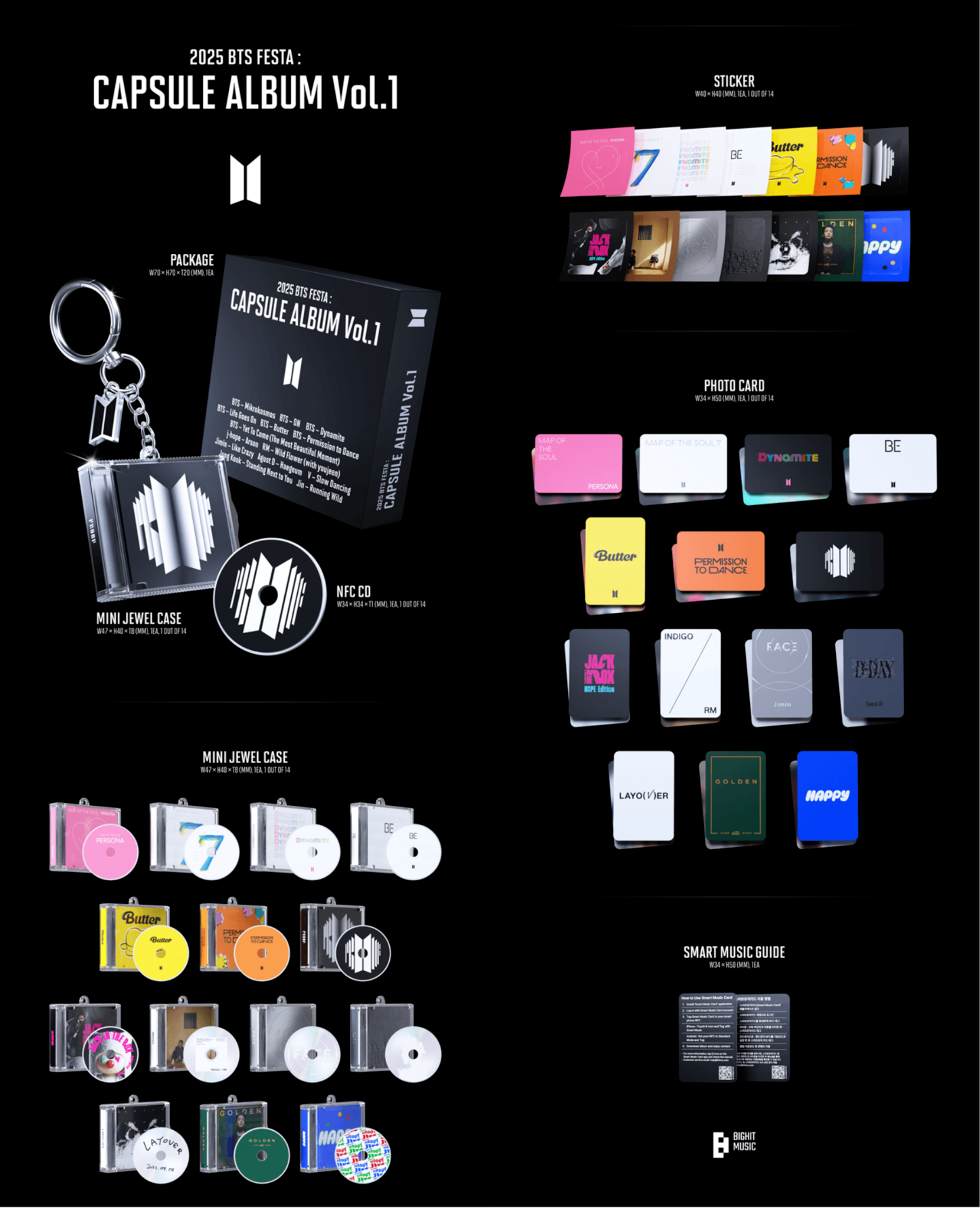 BTS 2025 FESTA CAPSULE ALBUM Vol.1 グク し*ま様 BTS FESTA2025 CAPSULE GOLDEN BTS FESTA 2025 CAPSULE GOLDEN グク