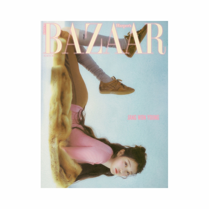 JANG-WONYOUNG-IVE- Harper-s-Bazaar-Korean-Magazine-Aout-2025-cover-D-mkpop