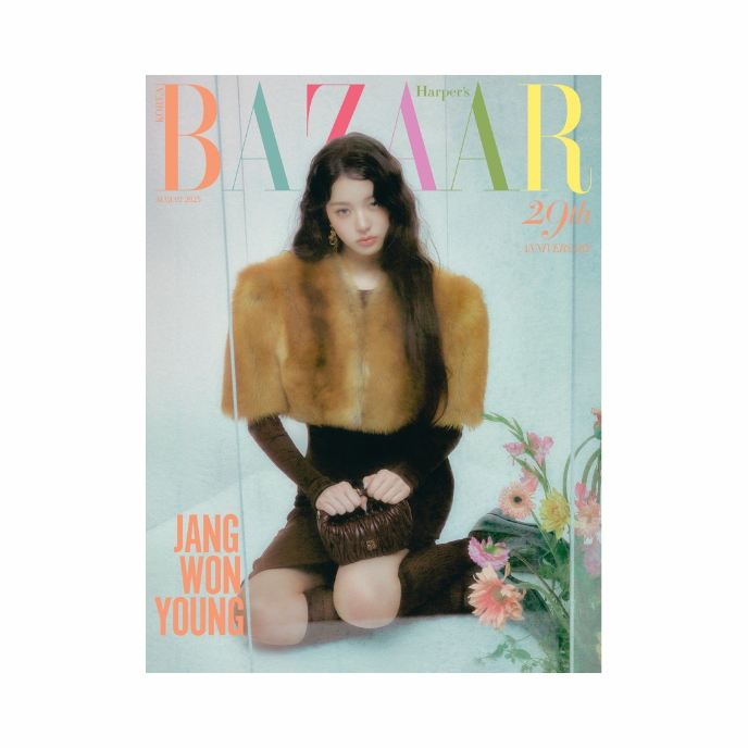 JANG-WONYOUNG-IVE-Harper-s-Bazaar-Korean-Magazine-Aout-2025-cover-B-mkpop