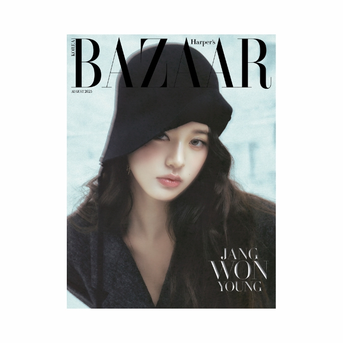 JANG-WONYOUNG-IVE-Harper-s-Bazaar-Korean-Magazine-Aout-2025-cover-C-mkpop