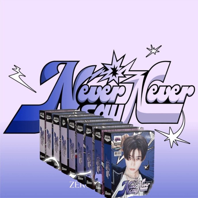 ZB1 NEVER SAY NEVER LENTI KEYRINGver セット ZEROBASEONE - NEVER SAY NEVER [1st Album - Lenticular