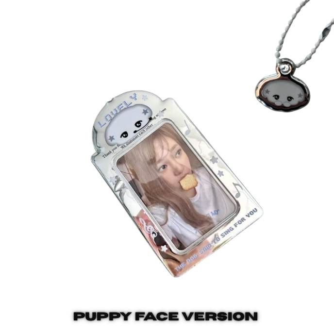 Photocard-Holder-Silver-puppy-face-version-mkpop