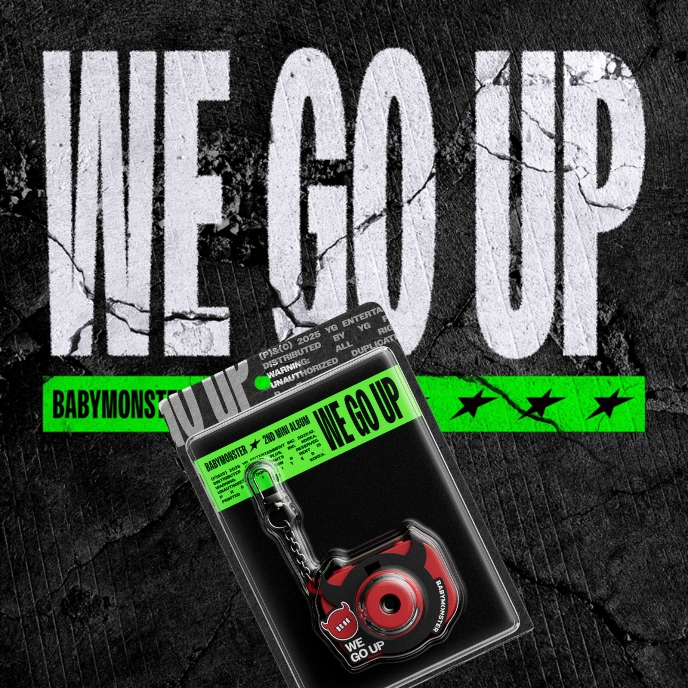 BABYMONSTER-We-Go-Up-cover-MINI-BEAM-KEYRING-mkpop