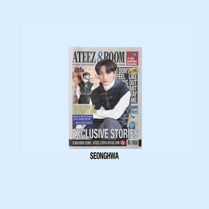 ATEEZ-8ROOM-7th-Anniversary-Pop-Up-Newsletter-cover-Seonghwa-version-mkpop