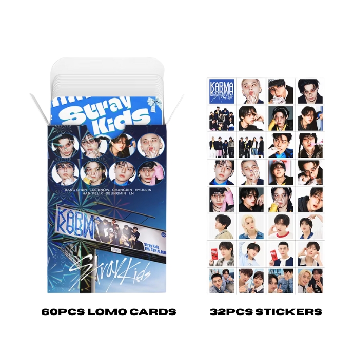 STRAY-KID-Set-Lomo-Carte-Stickers-KARMA-Ceremony-version-1-mkpop