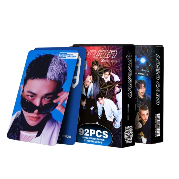 STRAY-KID-Set-Lomo-Carte-Stickers-KARMA-mkpop