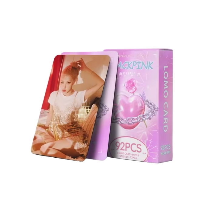BLACKPINK-Set-Lomo-Carte-+-Stickers-Pink-heart-version-mkpop