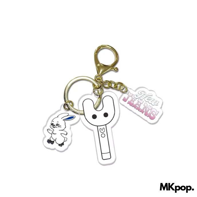 NEWJEANS-Porte-Clé-Lightstick-Logo-mkpop