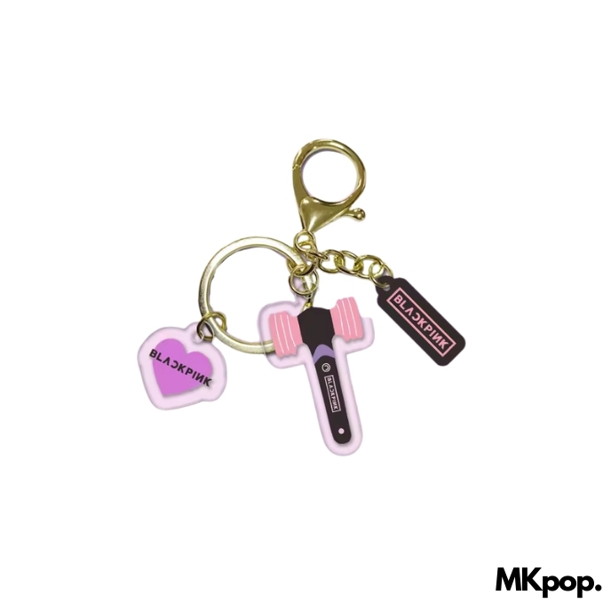 BLACKPINK-Porte-Clé-Lightstick-Logo-mkpop