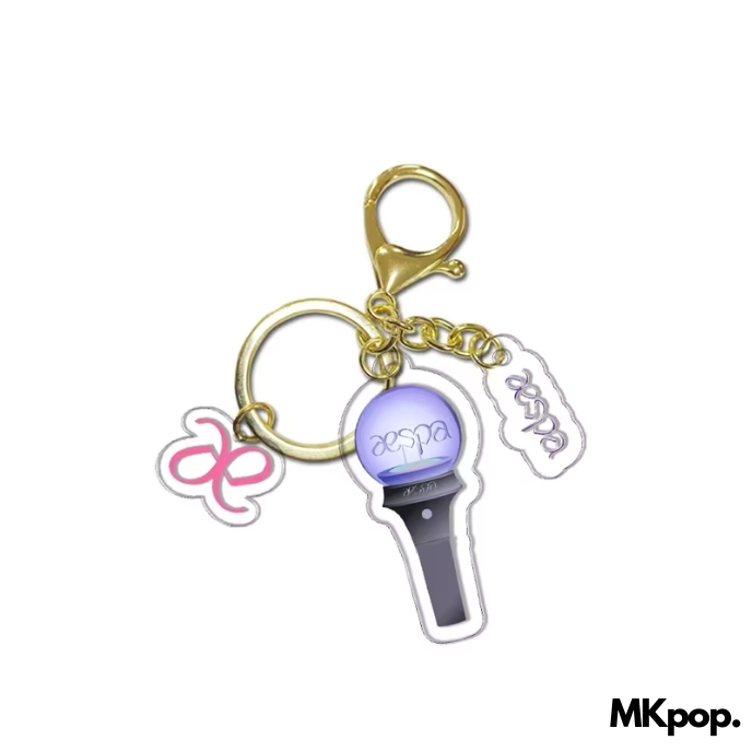 AESPA-Porte-Clé-Lightstick-Logo-mkpop