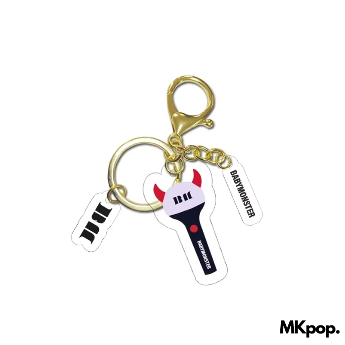 BABYMONSTER-Porte-Clé-Lightstick-Logo-mkpop