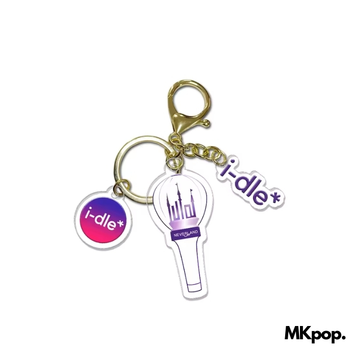 I-DLE-Porte-Clé-Lightstick-Logo-mkpop