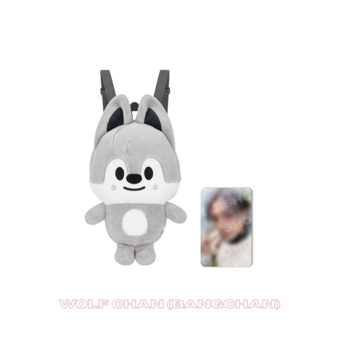 STRAY-KIDS-STAY-in-Our-Little-House-SKZOO-PLUSH-BACKPACK-WOLF-CHAN-BangChanmkpop