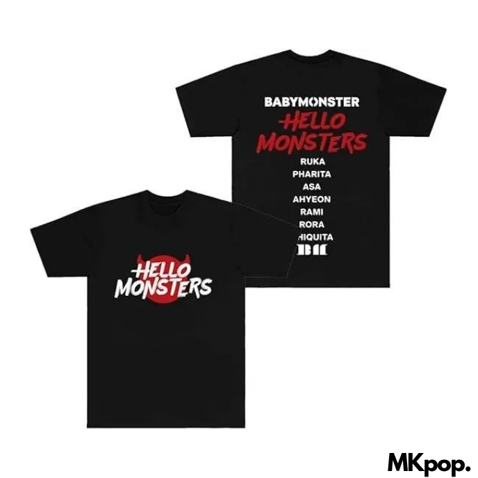 BABYMONSTER-T-Shirt-HELLO-MONSTERS-MKPOP