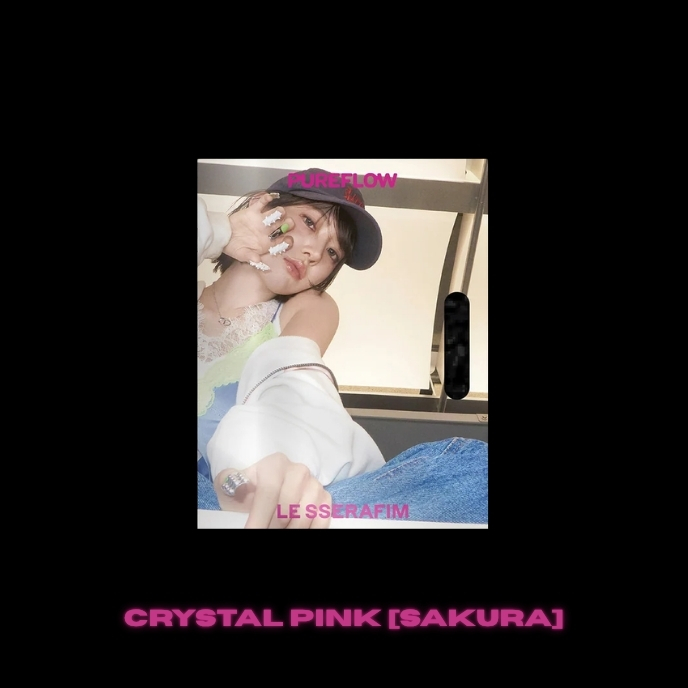 le-sserafim-2nd-studio-album-pureflow-pt1-COMPACT-ver-CRYSTAL-PINK-Sakura-mkpop