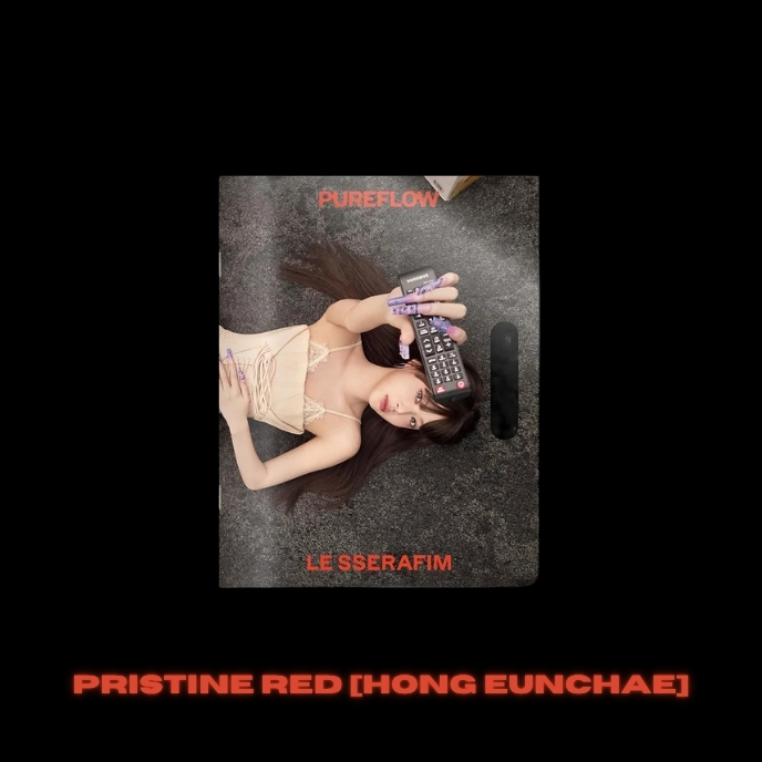 le-sserafim-2nd-studio-album-pureflow-pt1-COMPACT-ver-PRISTINE-RED-Hong-Eunchae-mkpop