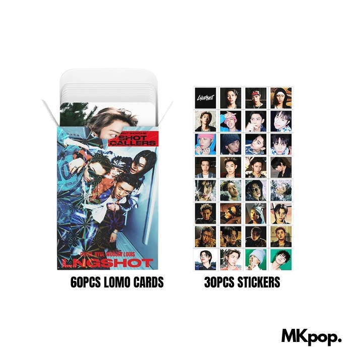 LNGSHOT-Set-Lomo-Carte-Holographic-+-Stickers-Shot-Callers-version-mkpop
