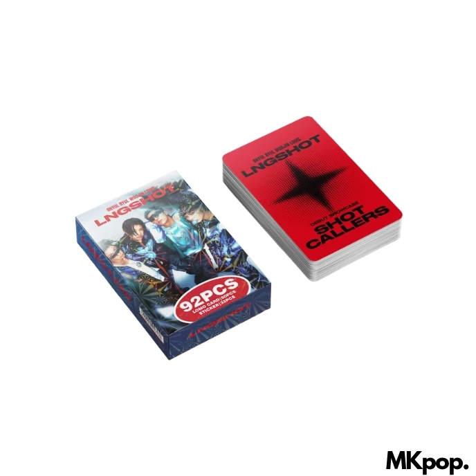 LNGSHOT-Set-Lomo-Carte-Holographic-+-Stickers-Shot-Callers-mkpop
