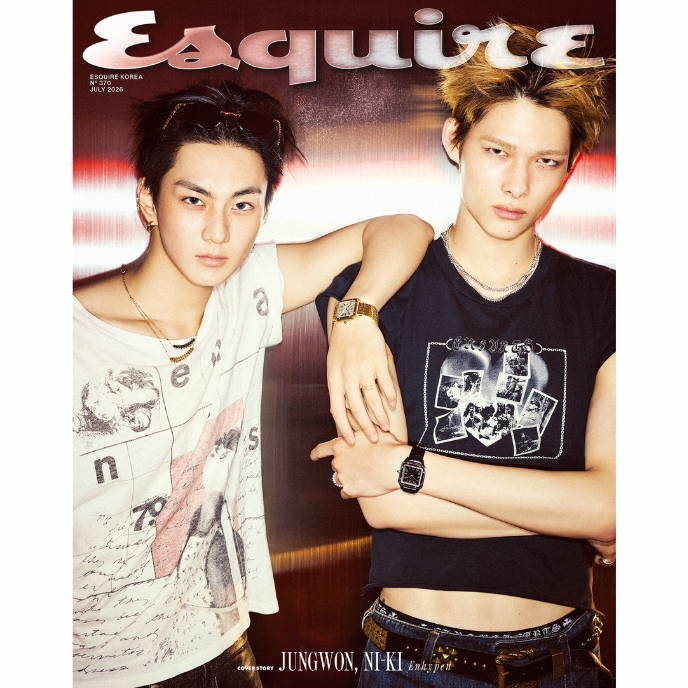JUNGWON-NIKI-enhypen-Esquire-Korea-Magazine-Juillet-2026-Cover-E-mkpop