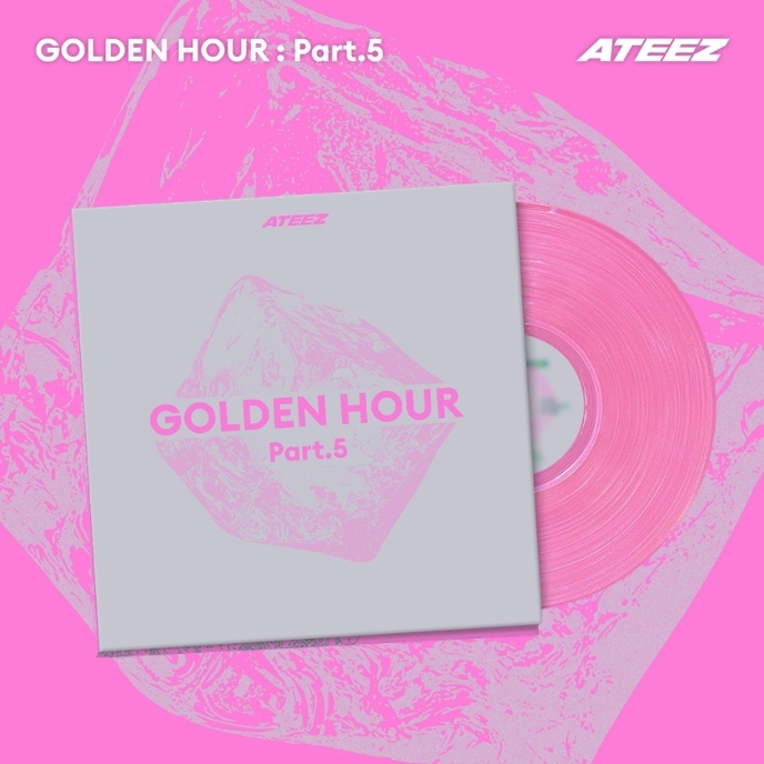 ATEEZ-14nd-mini-album-GOLDEN-HOUR-Part.5-Pink-LP-mkpop