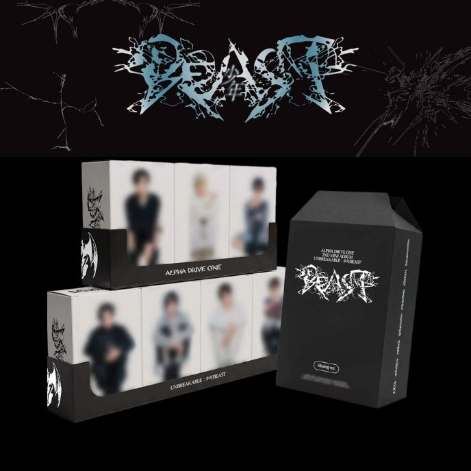 ALPHADRIVEONE-2ndMiniAlbum_UNBREAKABLE_BEAST_hissing-Ver-cover-MKpop