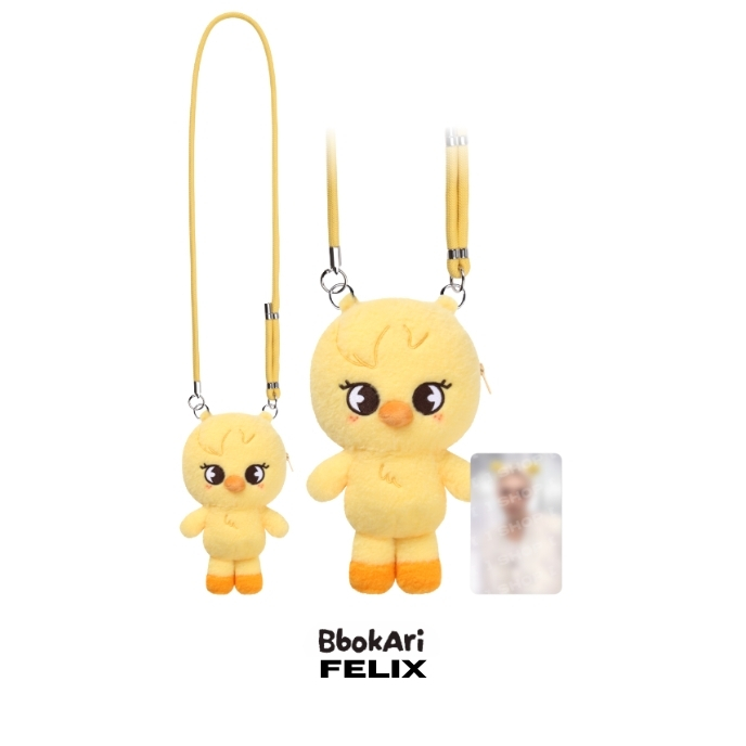 STRAY-KIDS-RUN-IT-SKZOO-PLUSH-CROSS-BAG-BBOKARI-Felix-version-mkpop