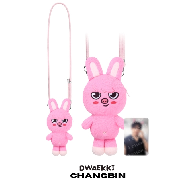 STRAY-KIDS-RUN-IT-SKZOO-PLUSH-CROSS-BAG-DWAEKKI-Changbin-version-mkpop