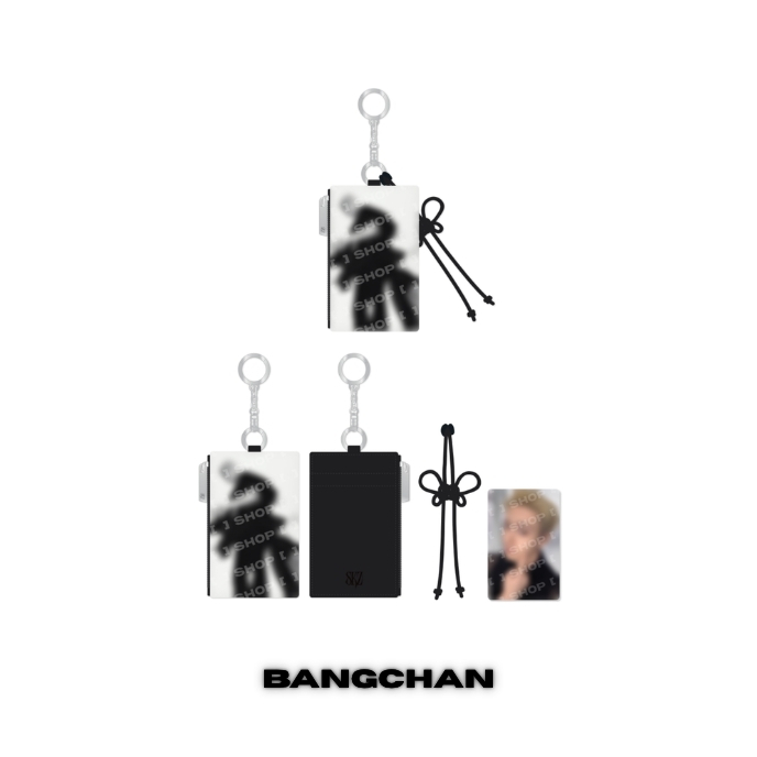 STRAY-KIDS-RUN-IT-CARD-HOLDER-KEYRING-WOLF-CHAN-BangChan-version-mkpop