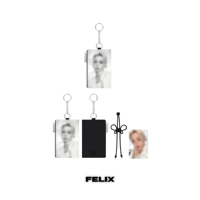STRAY-KIDS-RUN-IT-CARD-HOLDER-KEYRING-BBOKARI-Felix-version-mkpop