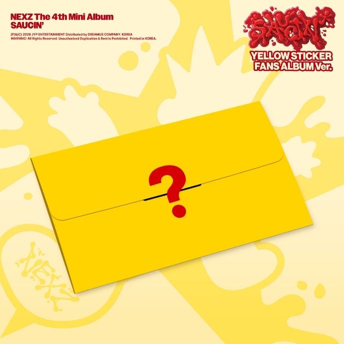 NEXZ-4th-mini-album-Saucin-Yellow-sticker-fans-album-version-mkpop