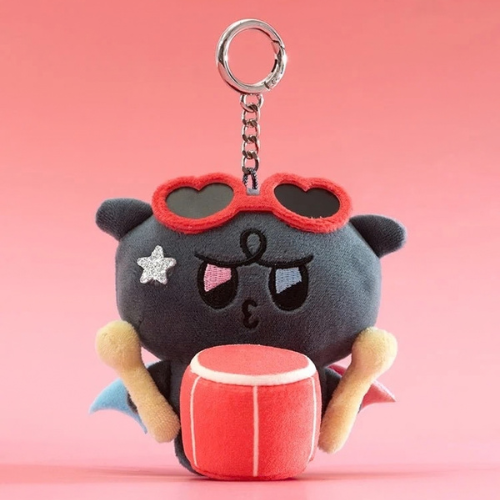 ATEEZ - Mighteez Rock the Stage Rockstar Plush Keyring - Lights On POP UP - Wooyoung