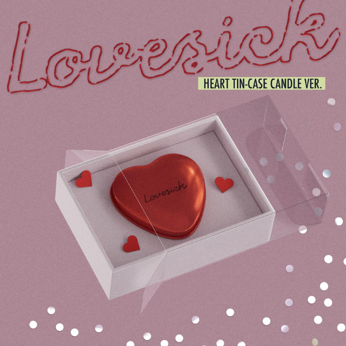 CHAERYEONG  [ITZY] - Lovesick (HEART TIN-CASE CANDLE Ver.)