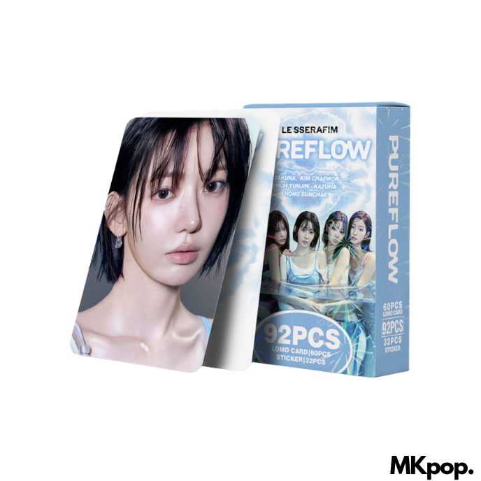 Travers Sticker Png LE SSERAFIM - Set Lomo Carte + Stickers - PUREFLOW - mkpop