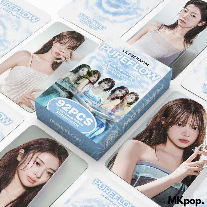 Travers Sticker Png LE SSERAFIM - Set Lomo Carte + Stickers - PUREFLOW - mkpop