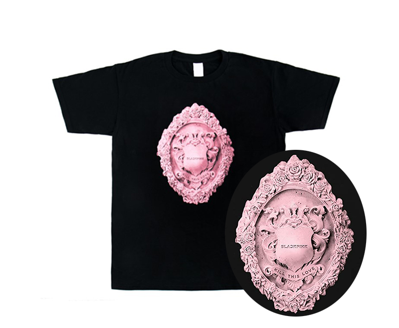 Black-Pink-T-shirt-officiel-kill-this-love-logo