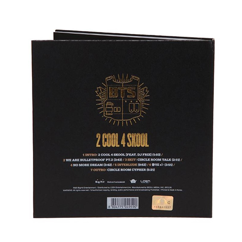 BTS-2-Cool-4-Skool-debut-album-cover-packaging-arrière-2