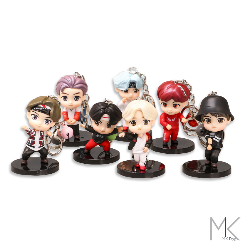 BTS-Porte-Clés-Figurine-Mic-Drop