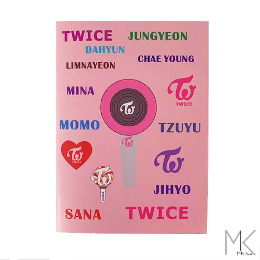 TWICE-Bloc-Note-Rose-Lightstick