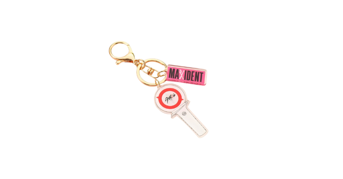 Porte-Clés Stray Kids - Merchandise Lightstick Avec Poupée Rose, Cadeau Fan K-Pop Clé Voiture Et Sac