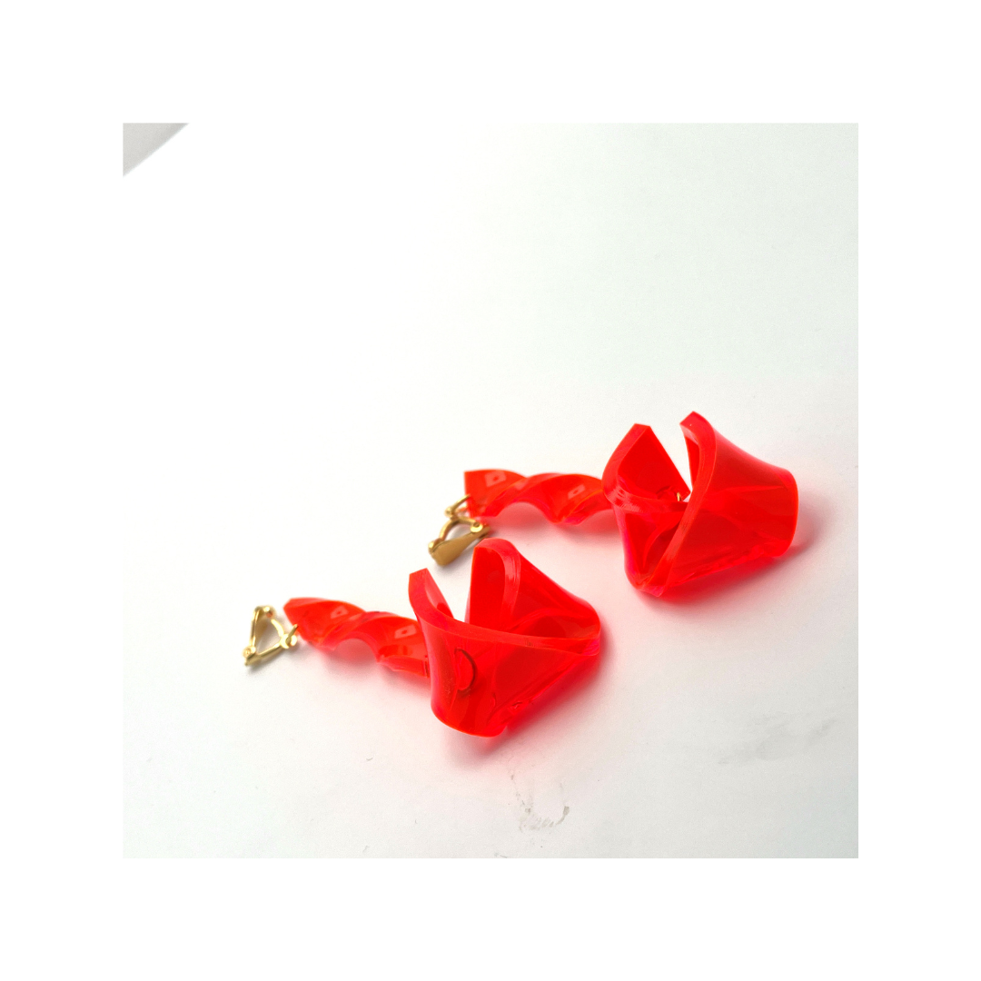Boucles boutons de roses oranges 1 (2)
