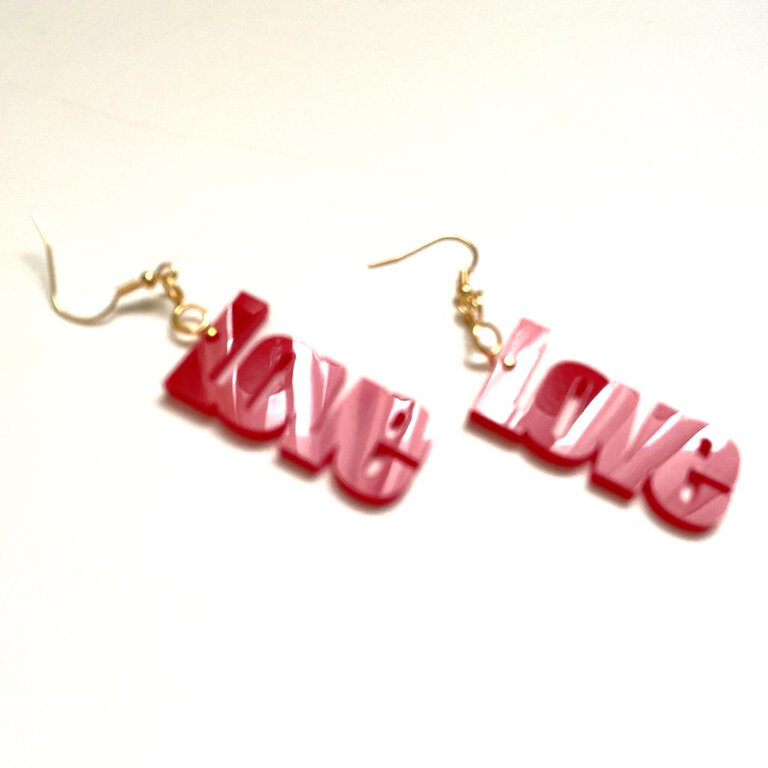 Boucles D’oreilles Clou Cœur Rubis Cristal Argenté - Bijou Rétro, Occasion Impeccable