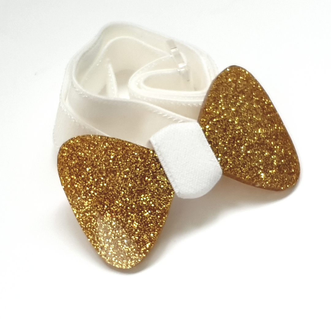 8 écusson thermocollant strass nœud papillon bicolore en gros pour création de bijoux