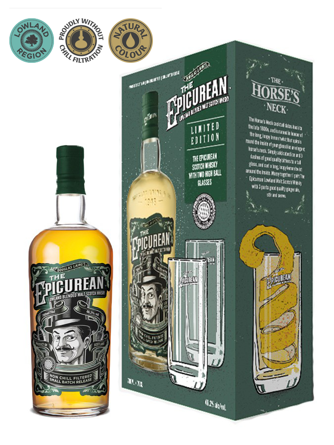 THE EPICUREAN 2 Verres inclus 46,2% | Coffret Dégustation Whisky