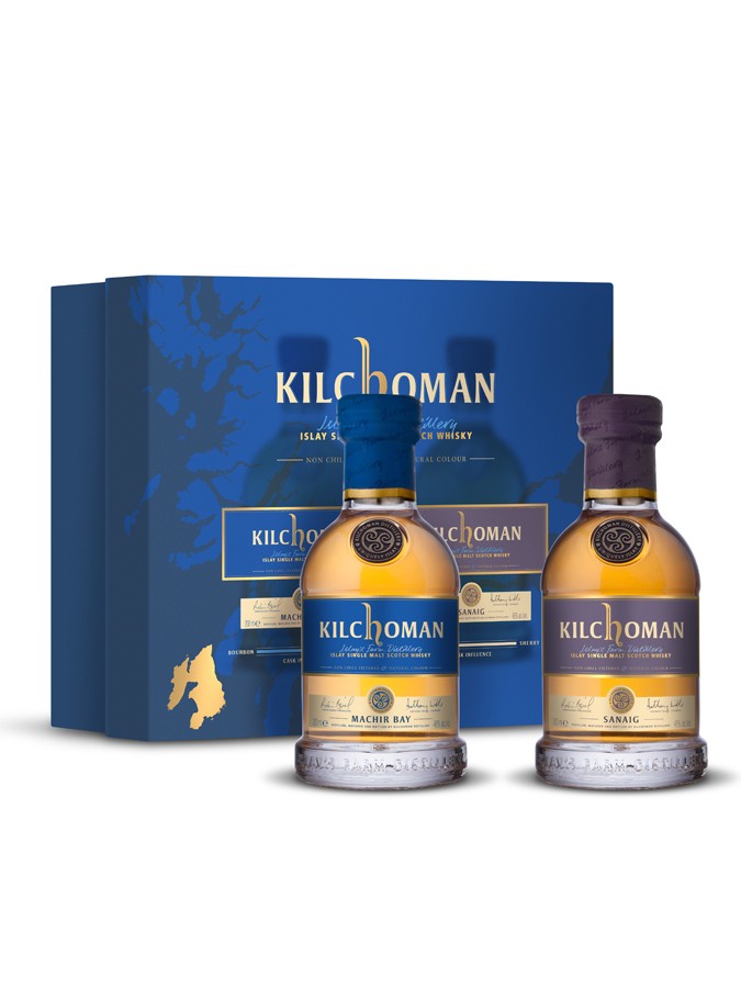 KILCHOMAN Machir Bay & Sanaig 2 Mignonnettes x20cl 46% | Coffret Dégustation Whisky
