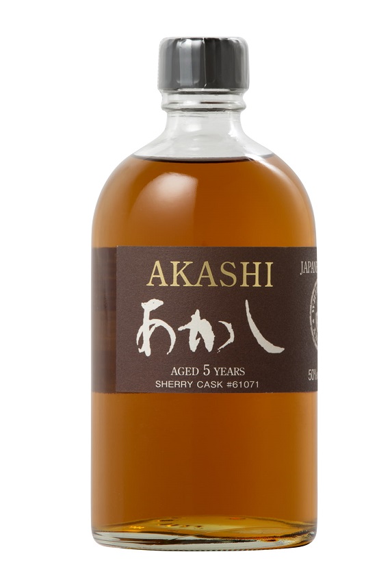 AKASHI Sherry Cask 5 ans 50 % | Whisky Japonais légèrement Tourbé