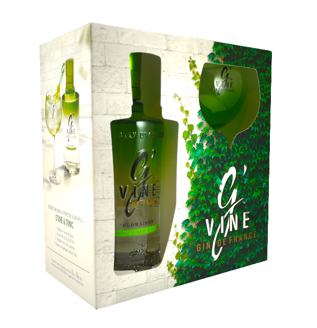 Coffret Gin G’VINE Floraison 40 % + Verre exclusif