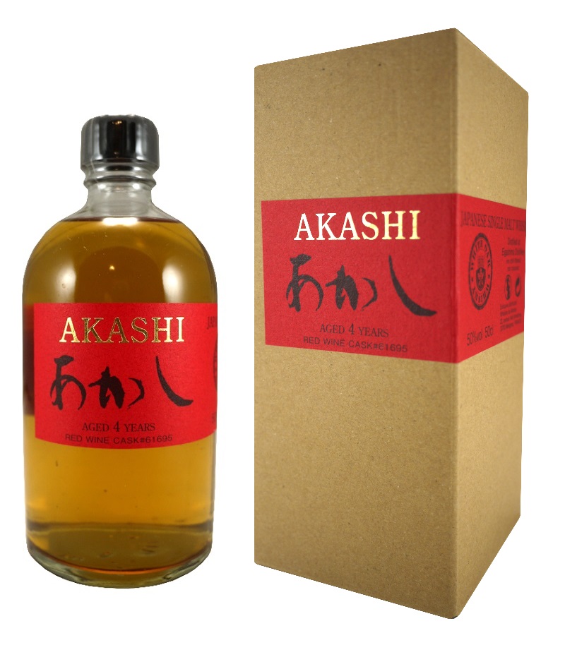 AKASHI SINGLE MALT 4 ANS RED WINE CASK