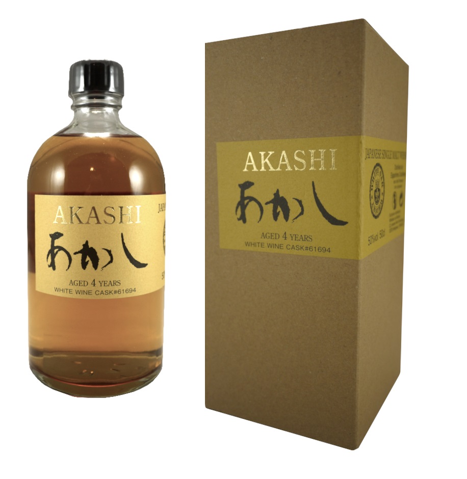 AKASHI 4 ans White Wine Cask 50% | Whisky Japonais